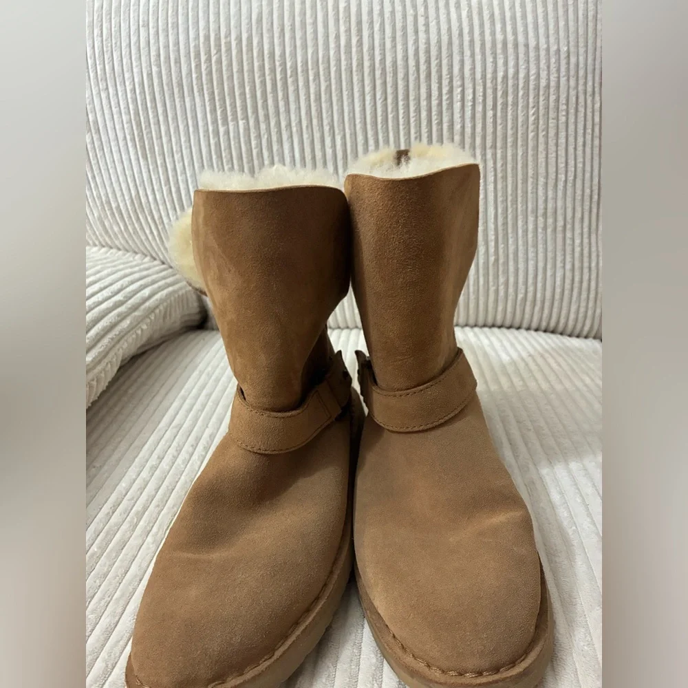 UGG Syden Winter Boots, Chestnut Suede, Women's Size 6.5 - Picture 4 of 6